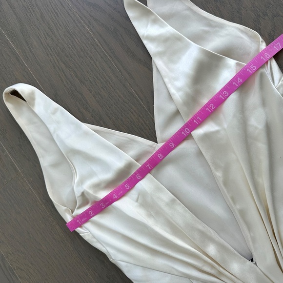 Reformation Margot Wedding Dress Gown Silk Satin Ivory Mermaid Train With Tags 6 - Picture 12 of 14